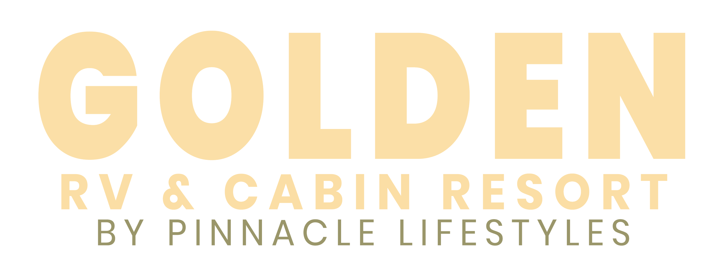 Logo for Golden RV & Cabin Resort by Pinnacle Lifestyles