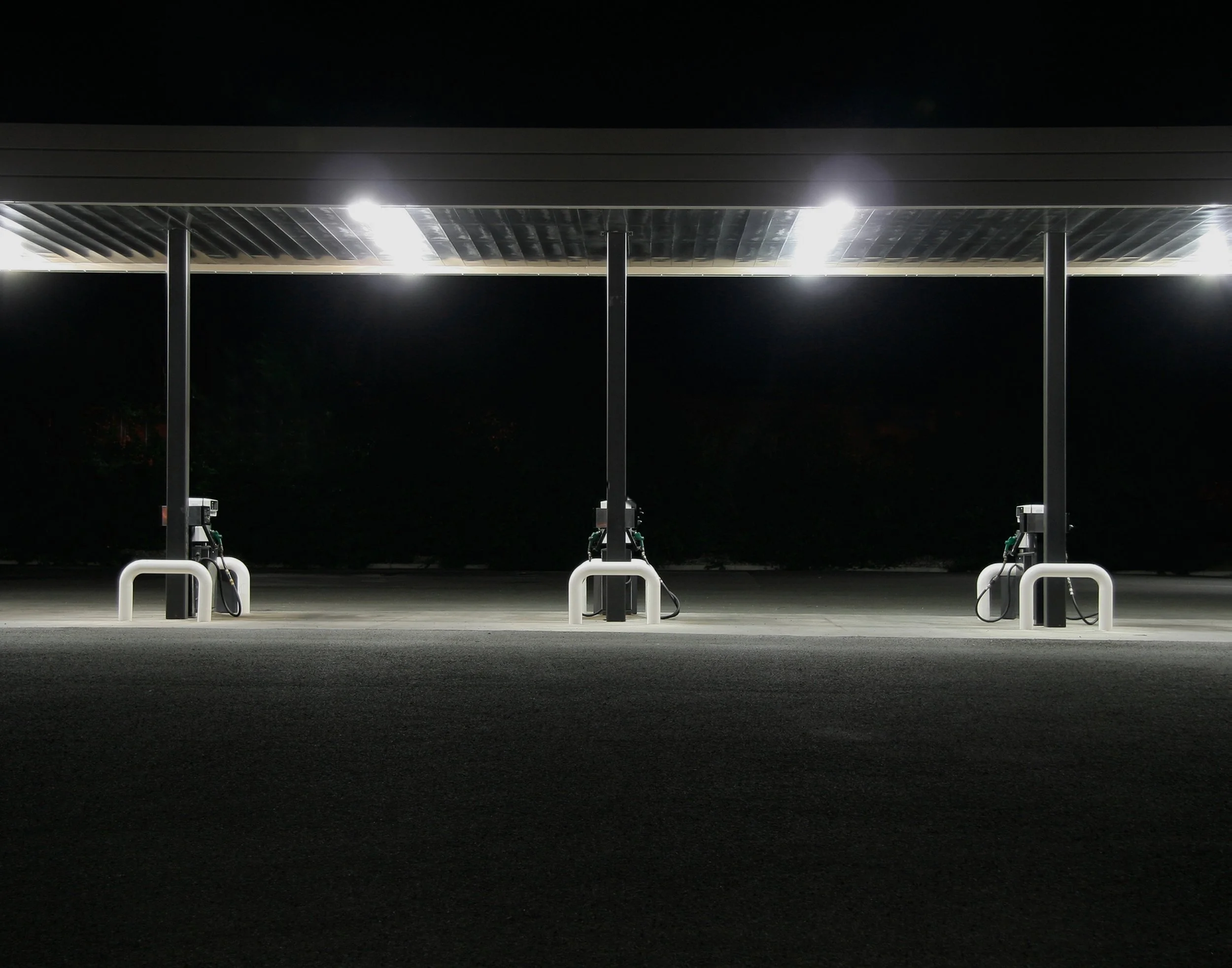 Gas station, night #1, Santa Fe, NM