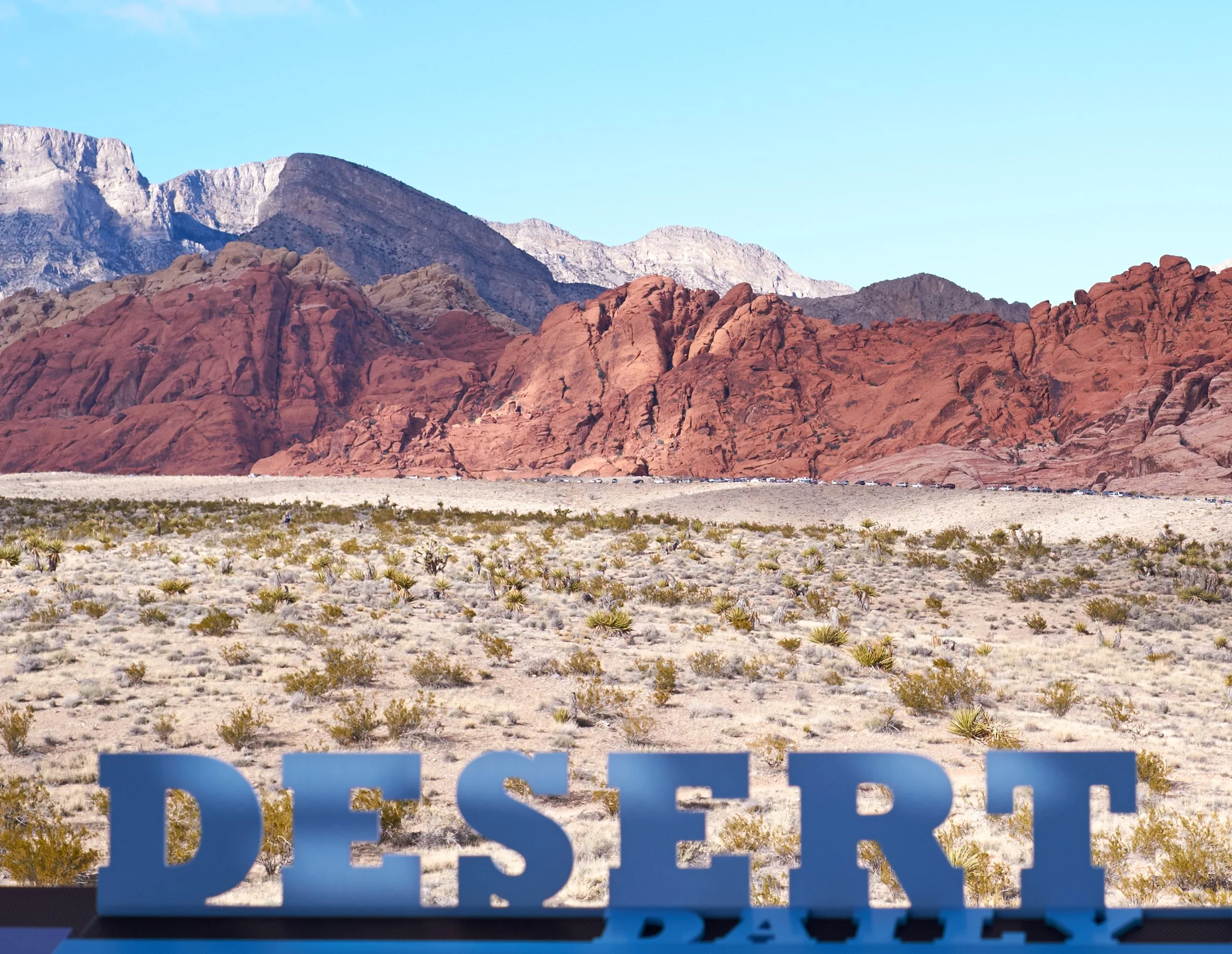 Red Rocks, "Desert" sign, NV
