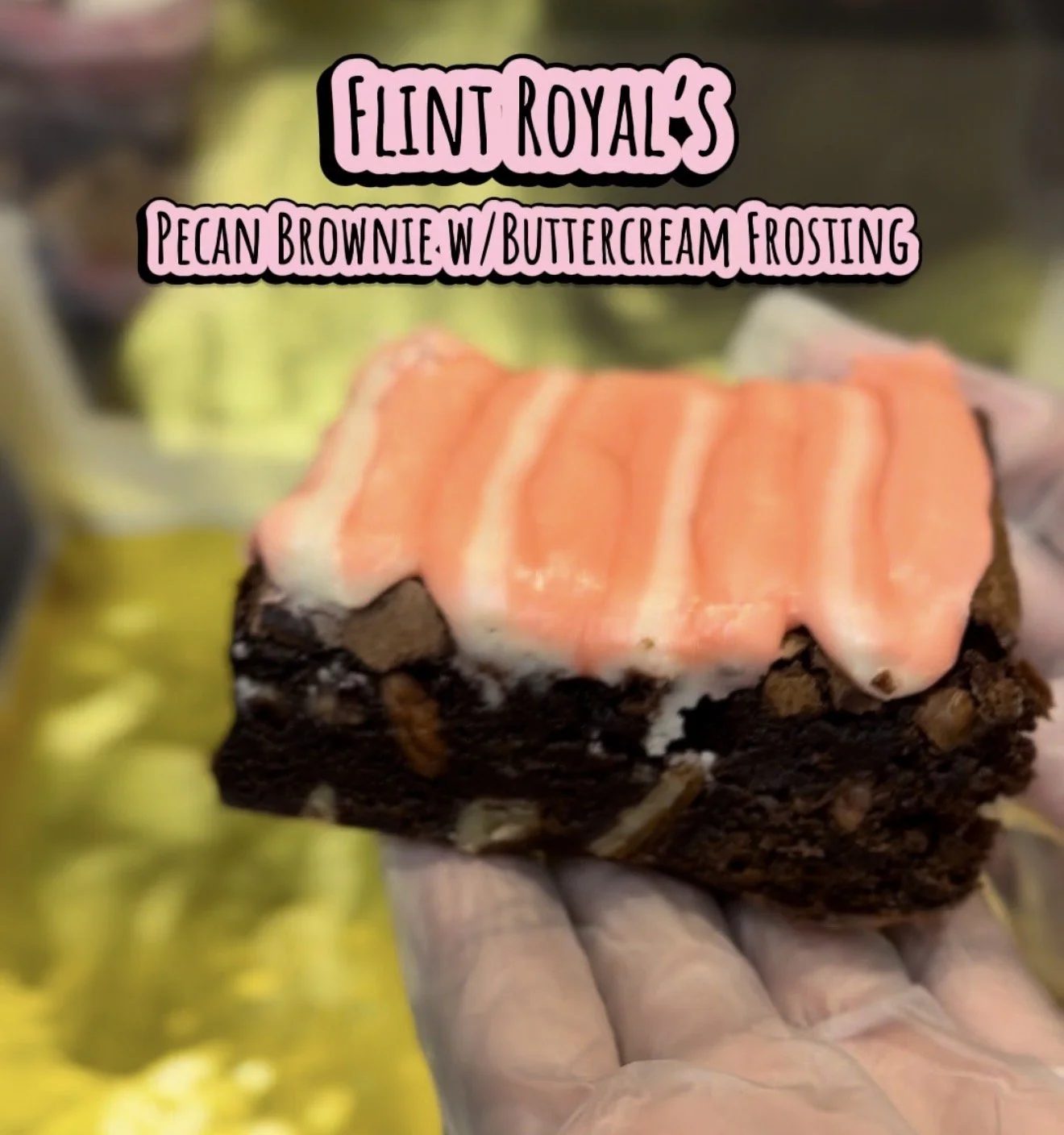 Pecan Brownie w/ Buttercream Frosting