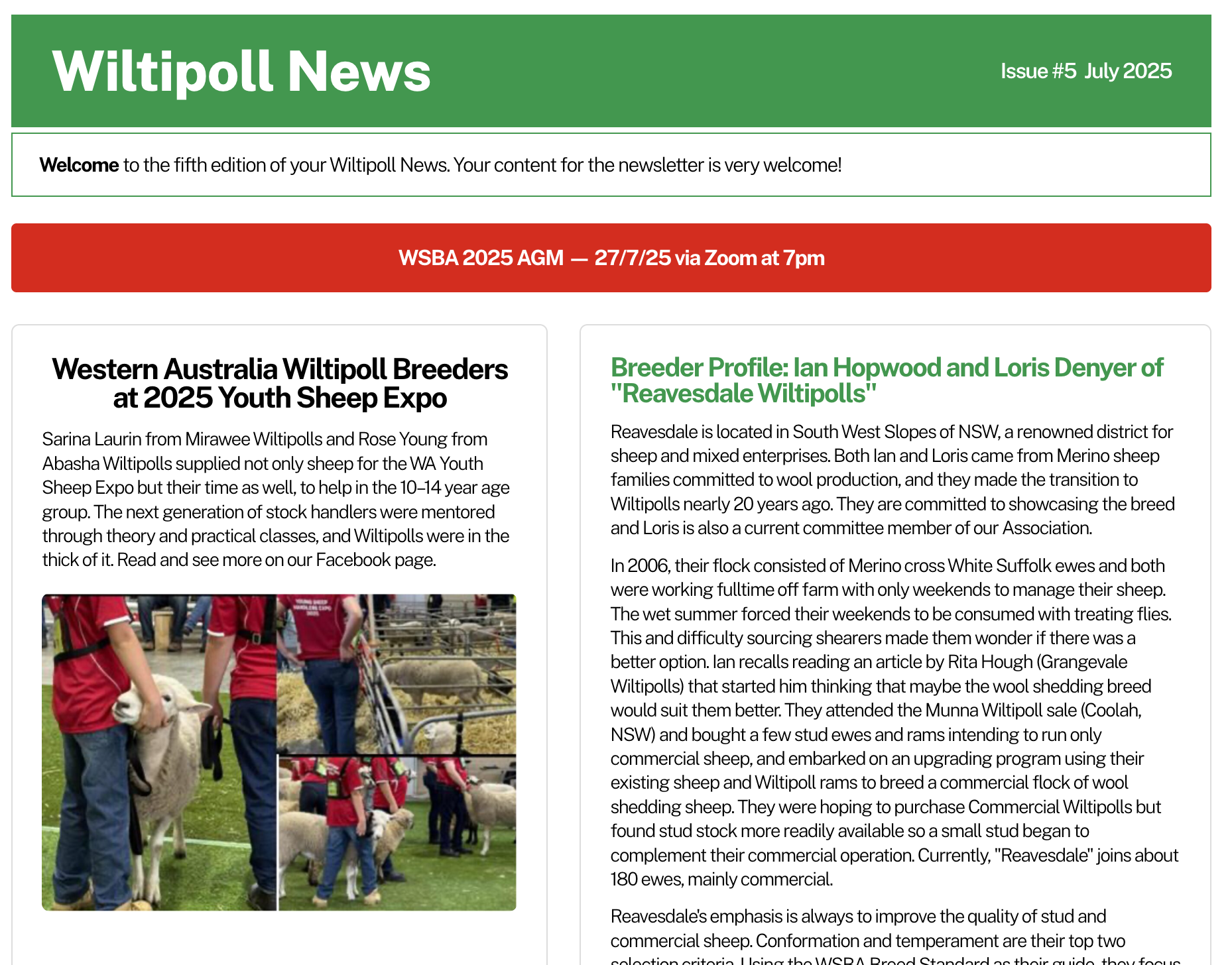 July 2025 Newsletter