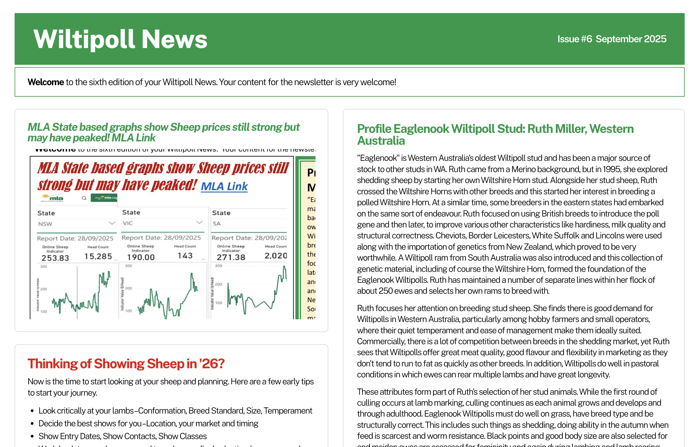September 2025 Newsletter
