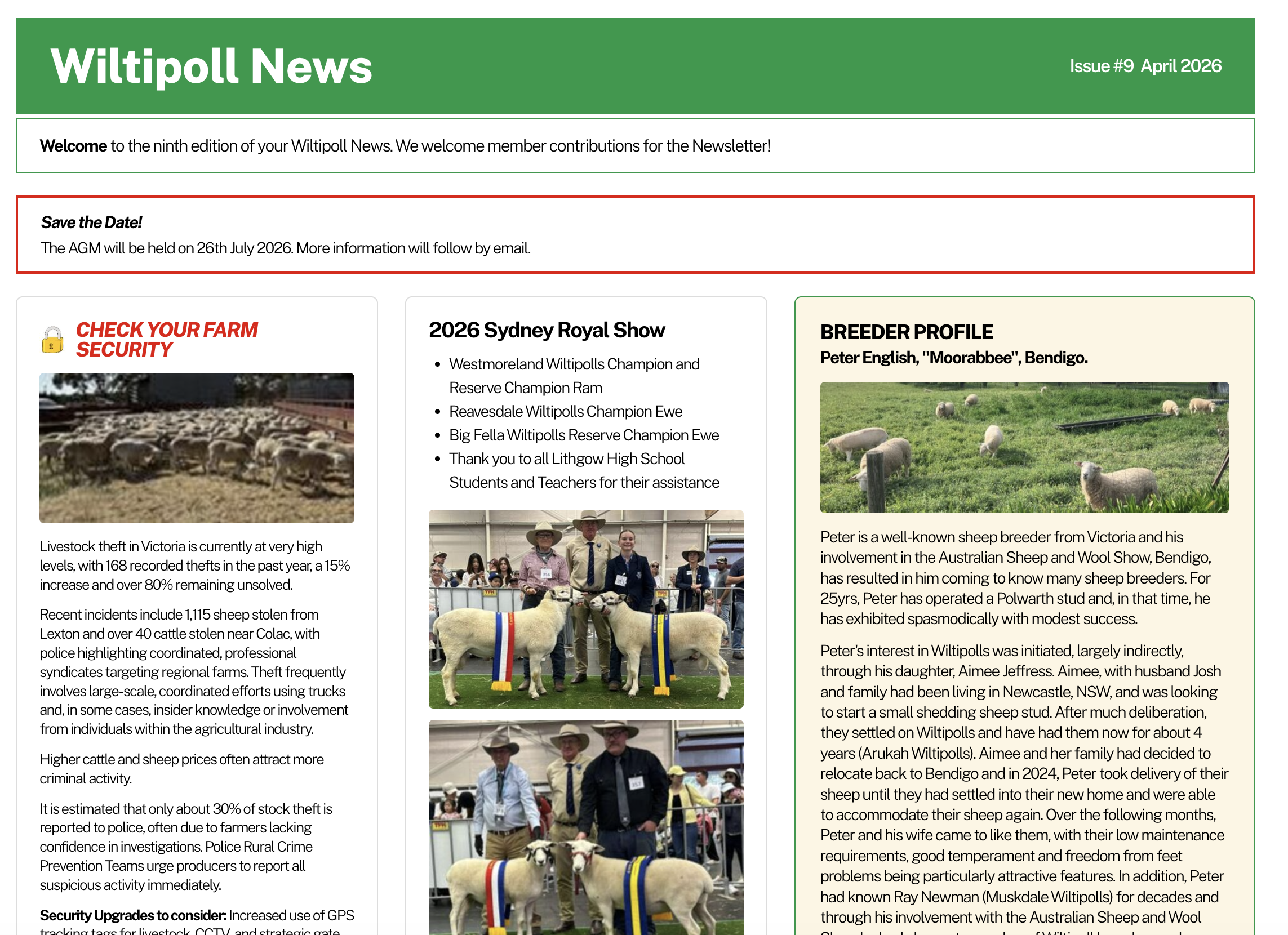 April 2026 Newsletter