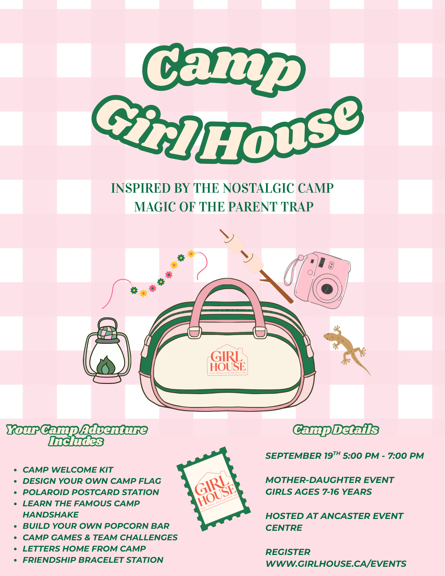 Camp Girl House - Mother/Daughter Event