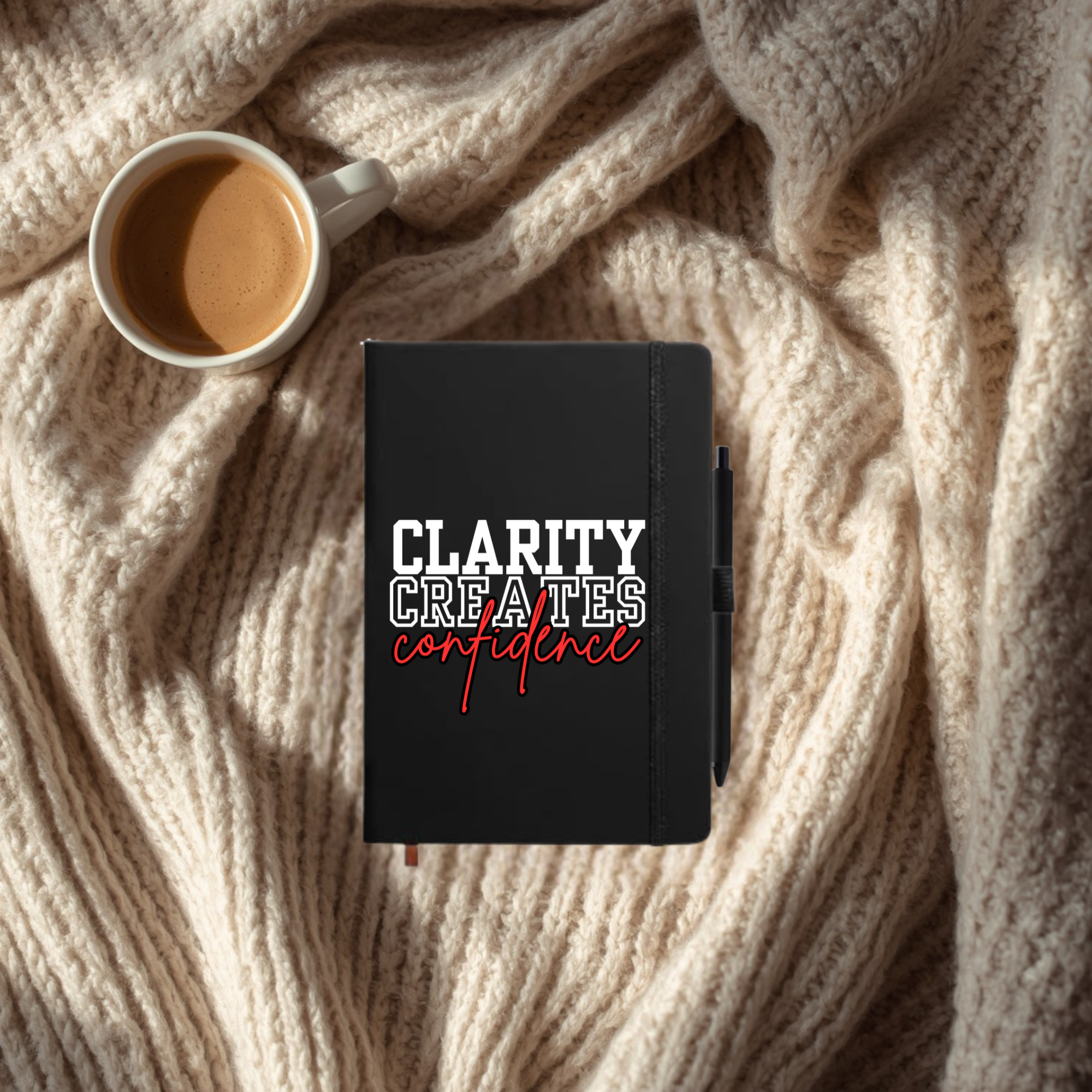 Clarity Creates Confidence Lined Journal Notebooks With Pen