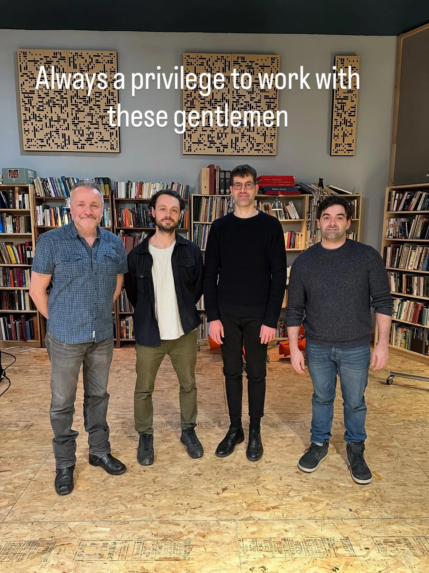 The best players making the best music, makes for a most excellent day. Special thanks to Ryan and Owen for making it all work perfectly #studiolife