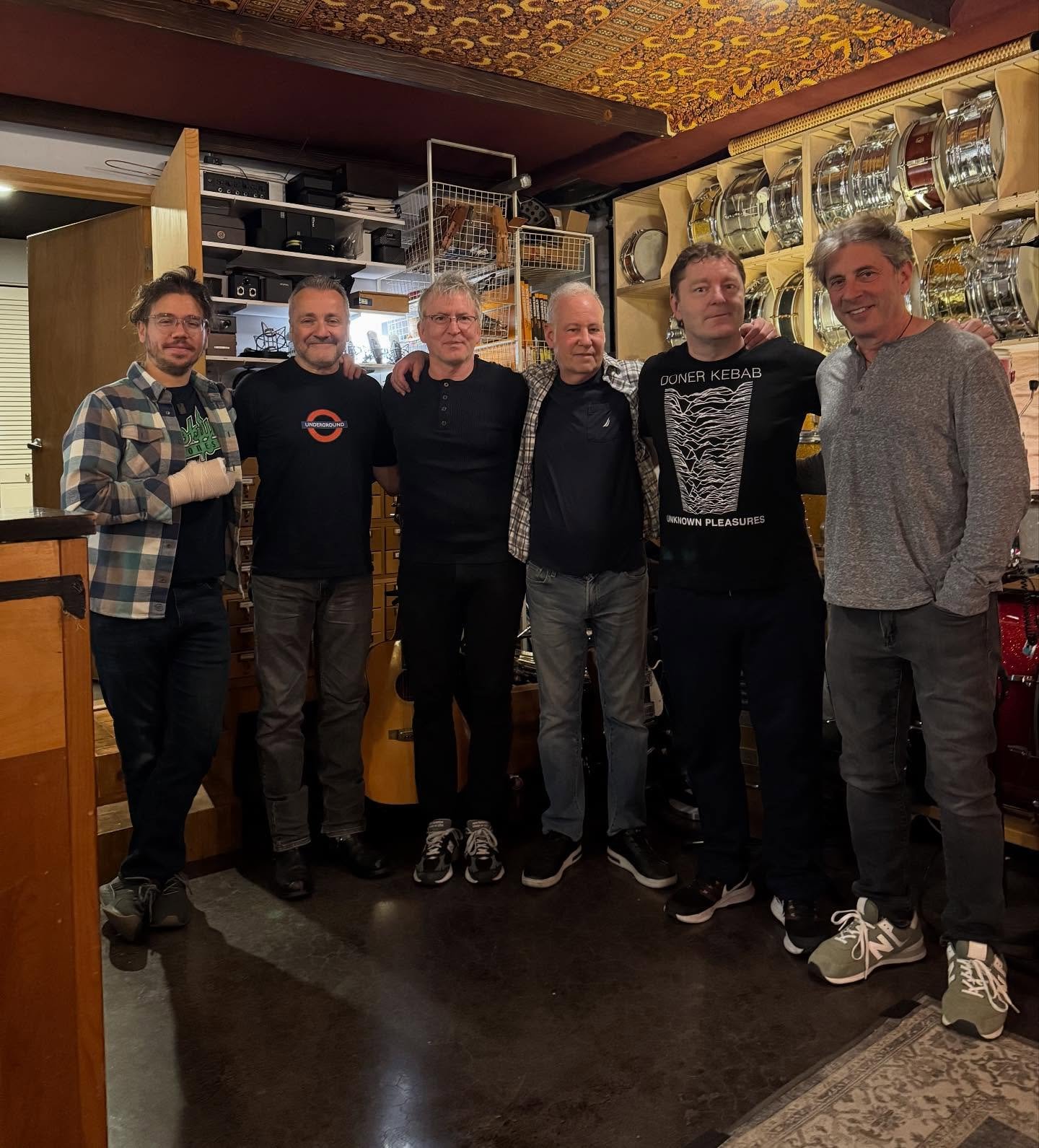 And a good day was had by all. Another fine day with these gentlemen, recording the last two songs with our friend @maxceddo Bring in great players and get brilliant tracks. Thanks, as always, to @jakehleh_miximus @jeffdallen @clintdeganon and Larry 