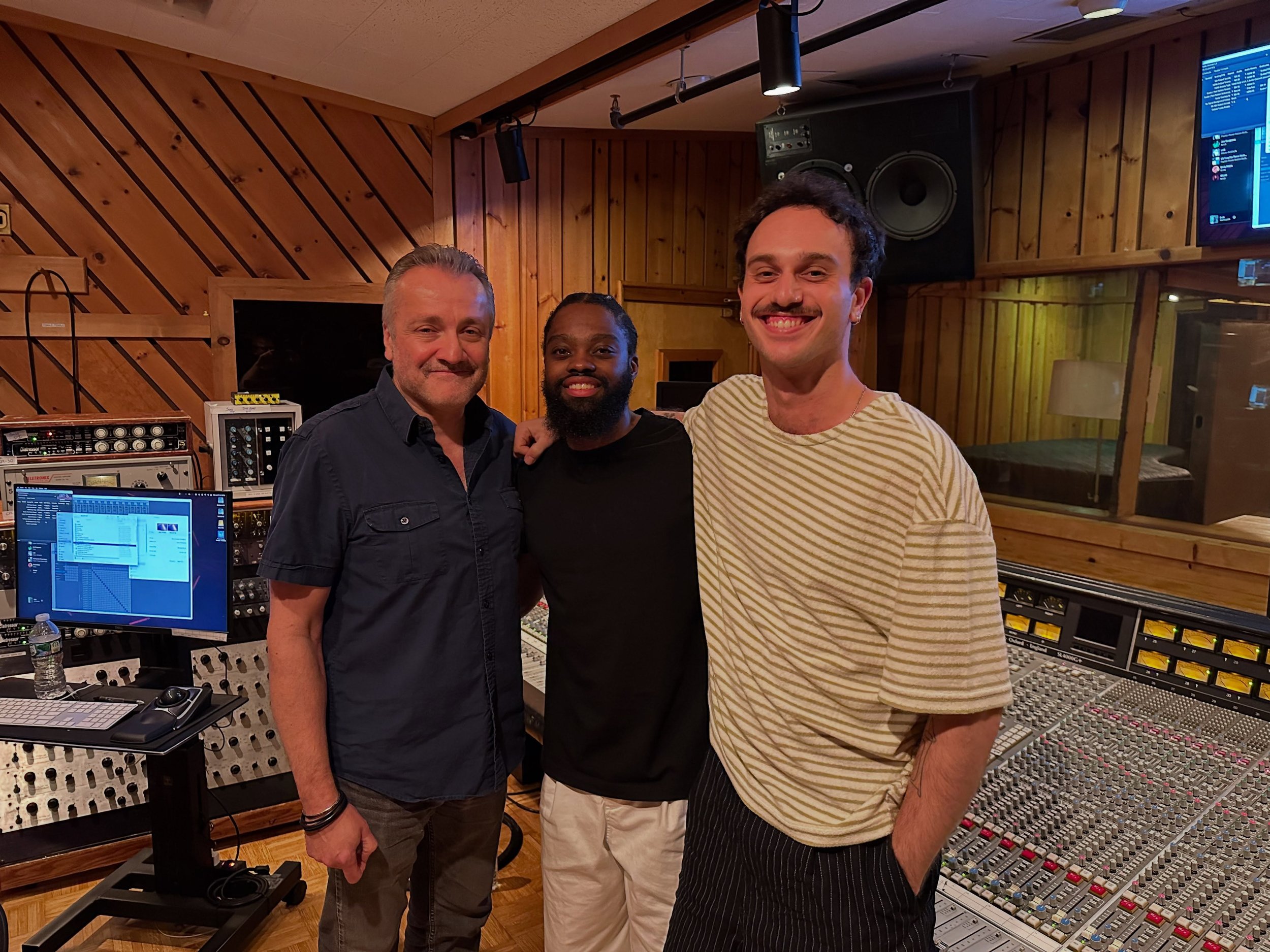 Had the best time with these gentlemen! Stellar players and humans! #producer #recording #newyork #ukraine