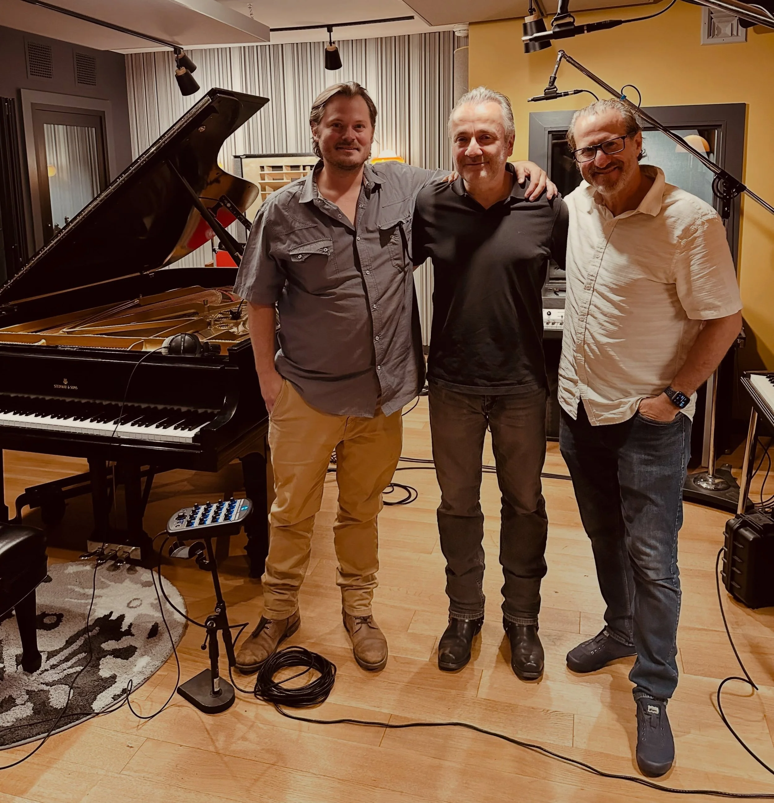 Great day tracking piano in NYC with @andyezrinmusic for Danny&rsquo;s new project. Thanks to @voyagersoundnyc for making it easy. We&rsquo;ll be back for more!