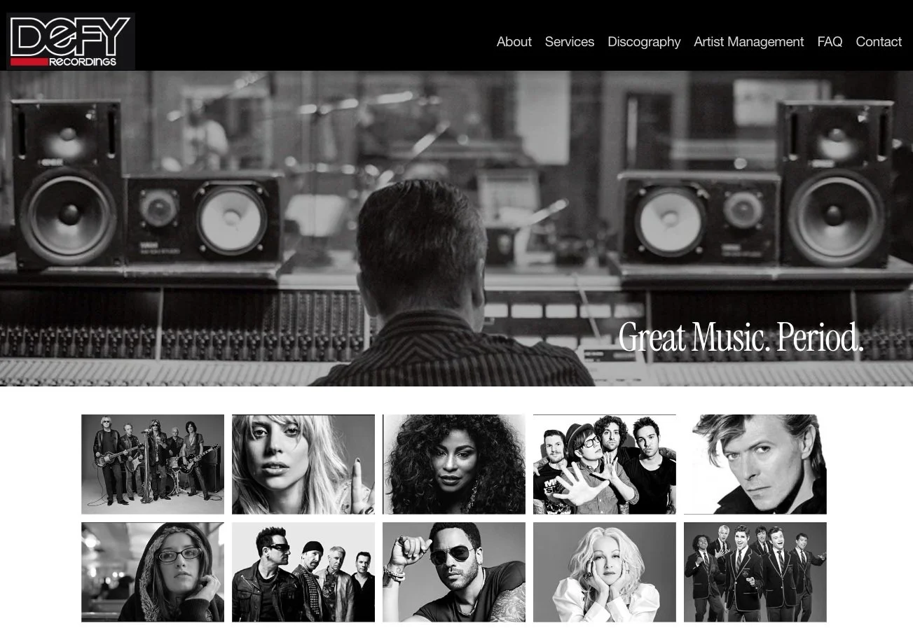 Thanks to everyone that has reached out on my site. The projects so far have been outstanding! No better way to spend the day then helping you make your music the best it can be. Let's get to work. https://defyrecordings.com/