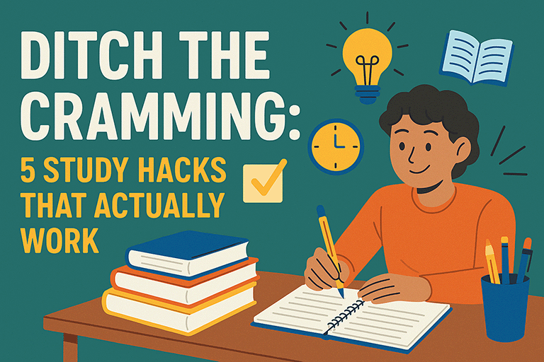 Ditch The Cram: 5 Study Hacks That Actually Work