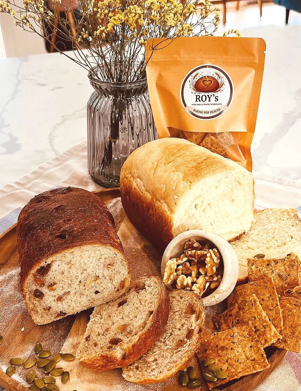 Assorted breads