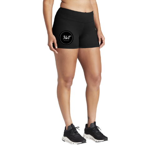 360° Black 3" Women's Shorts