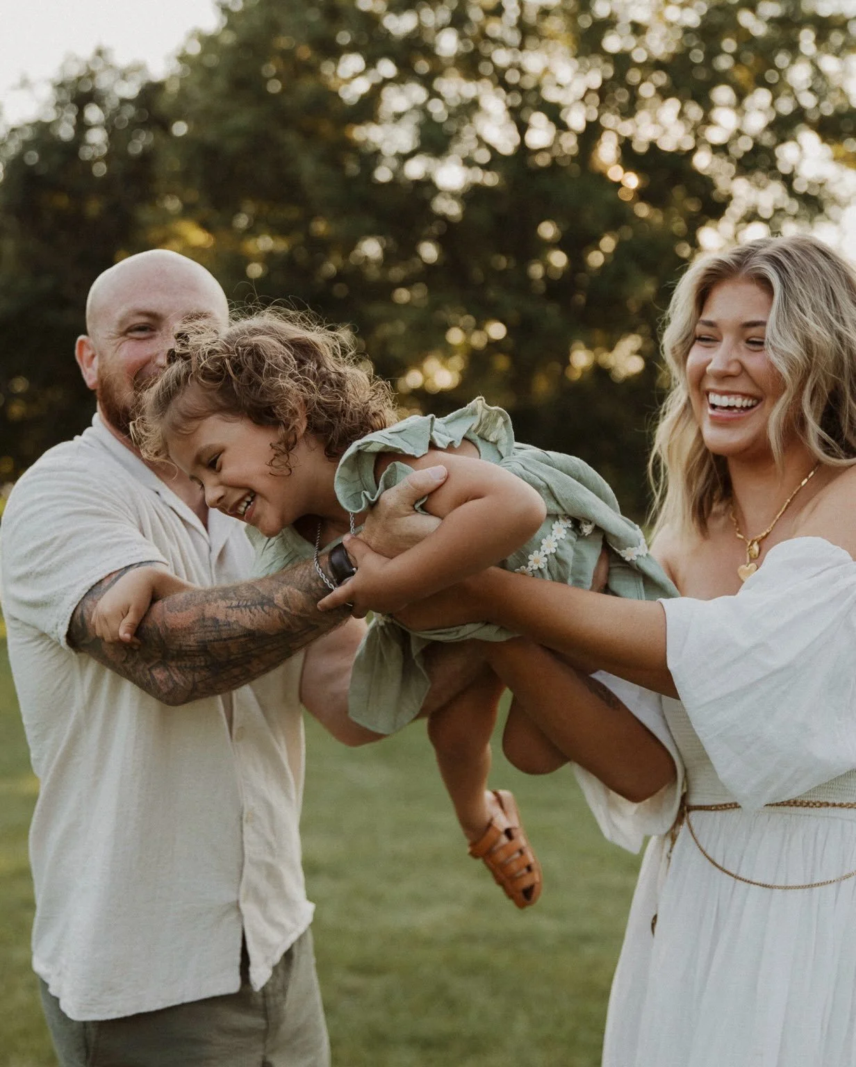 Three looks like a lot of running, being upside down, riding on Dad&rsquo;s shoulders and making your parents do some cardio for the family photo.

Abby told me they try to take family pictures around their daughter&rsquo;s birthday every year so the
