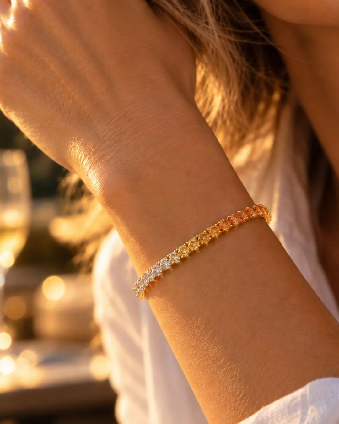 This bracelet was created for a client, our Sunset Bracelet, designed with a beautiful gradient of yellow sapphires fading into white diamonds, set in 18K yellow gold. 

#sunsetbracelet #yellowsapphirebracelet #diamondbracelets #bespokejewellery

A v