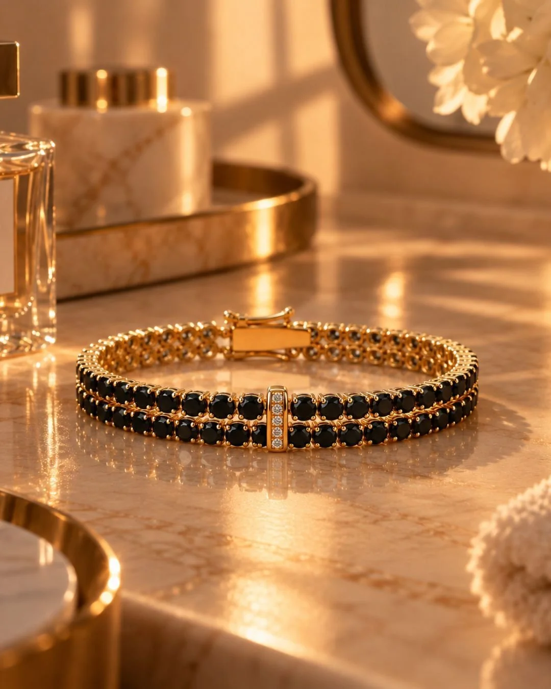 The Double Row Black Bracelet. If you are looking for something more special....