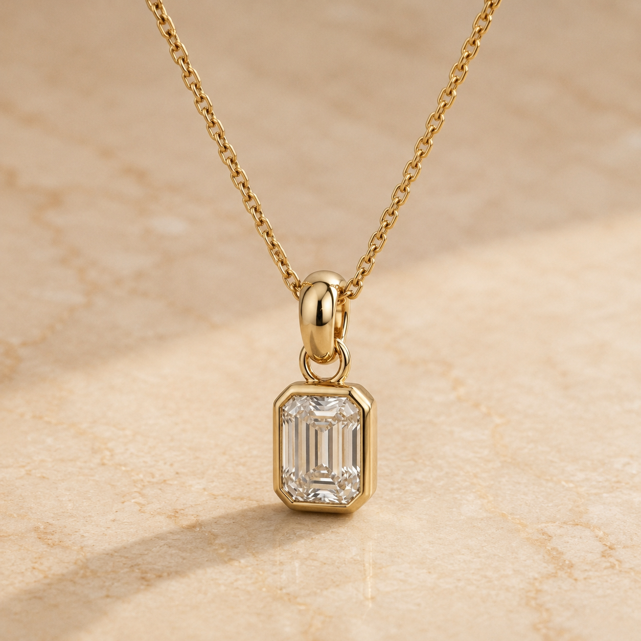 The Emerald Bezel Necklace
18K yellow gold
From HK$XX,XXX