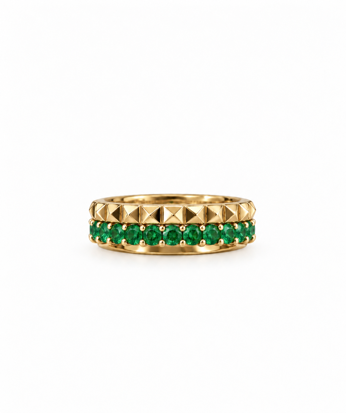 The Emerald Pyramid Ring