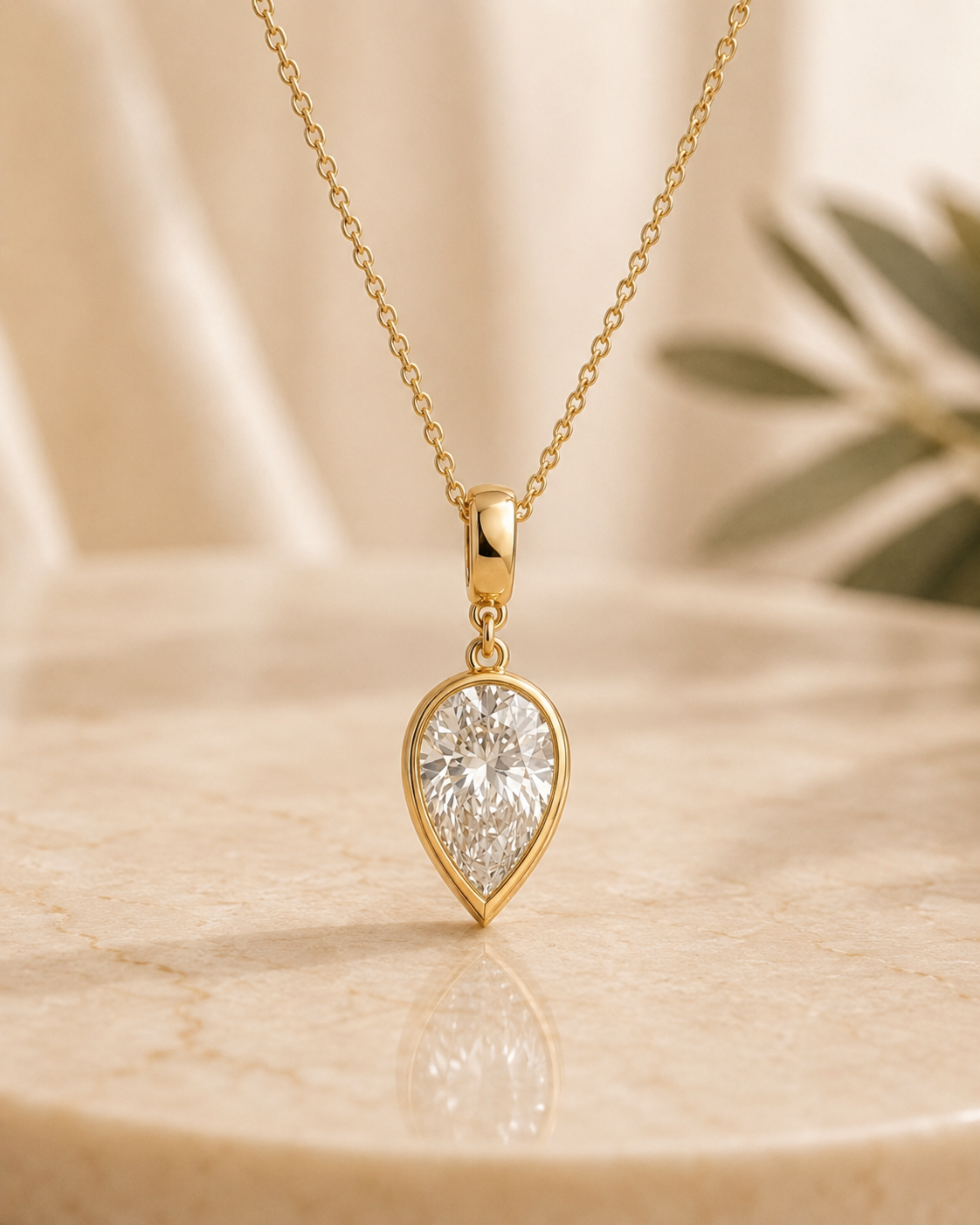 The Pear Bezel Necklace
18K yellow gold
From HK$XX,XXX
