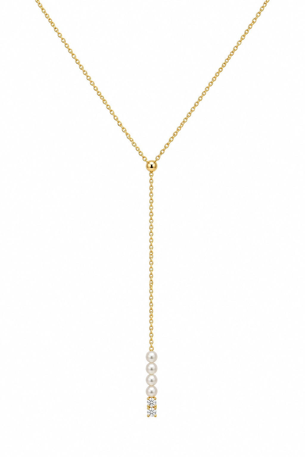 The Pearl Line Necklace