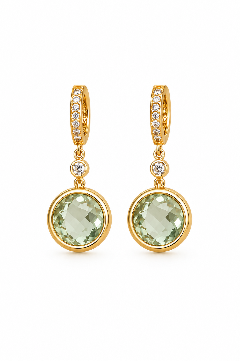 The Green Amethyst Drop Earrings