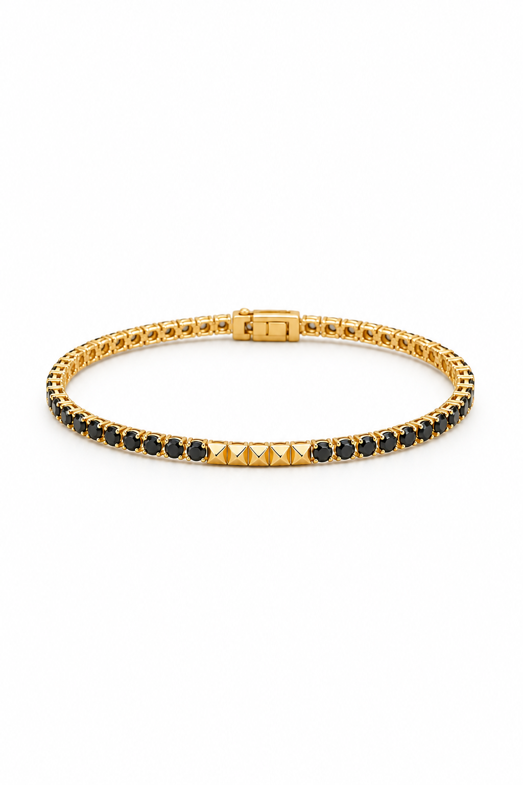 The Pyramid Black Diamond Bracelet