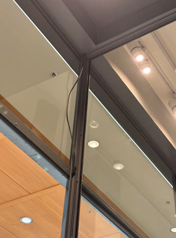 Glass door and interior repair detail completed by The Connected Handyman Co.