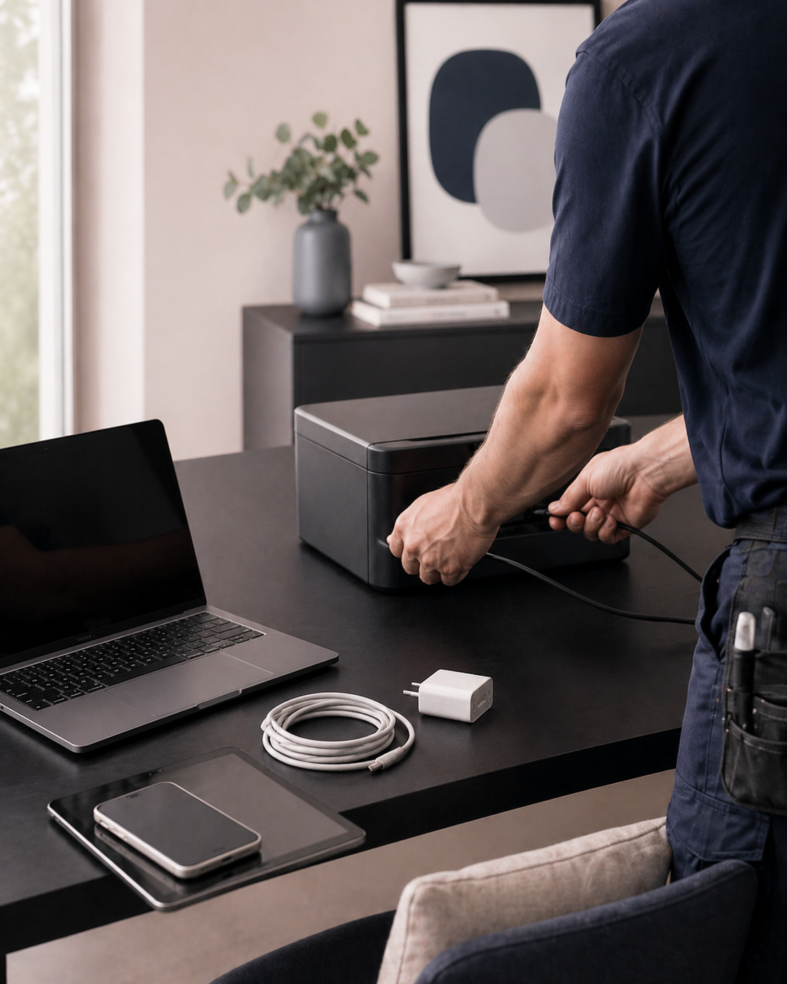 Smart home and WiFi setup service by The Connected Handyman Co. in Gastonia NC.