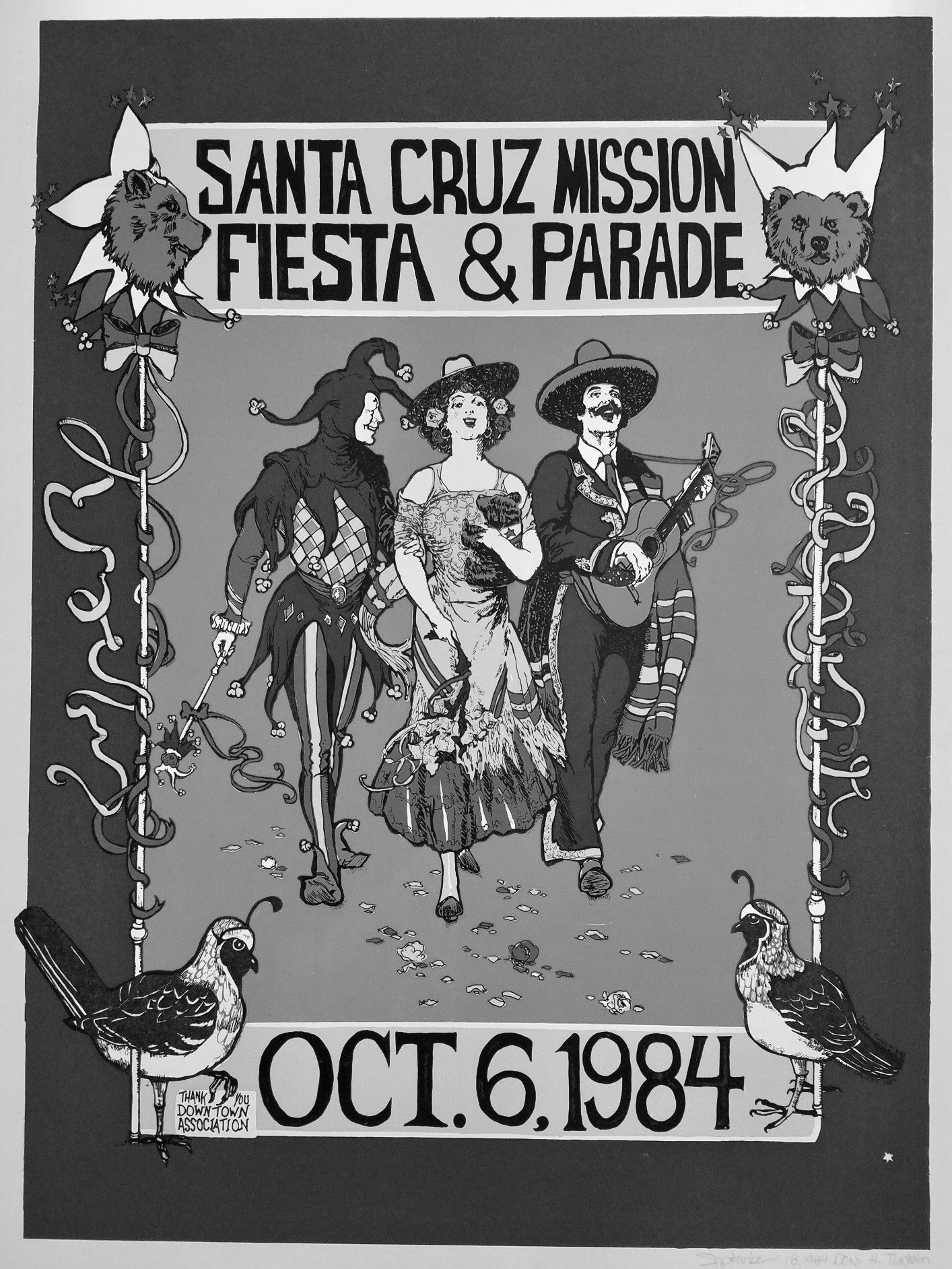 Mission Fiesta Poster by Doni Tunheim