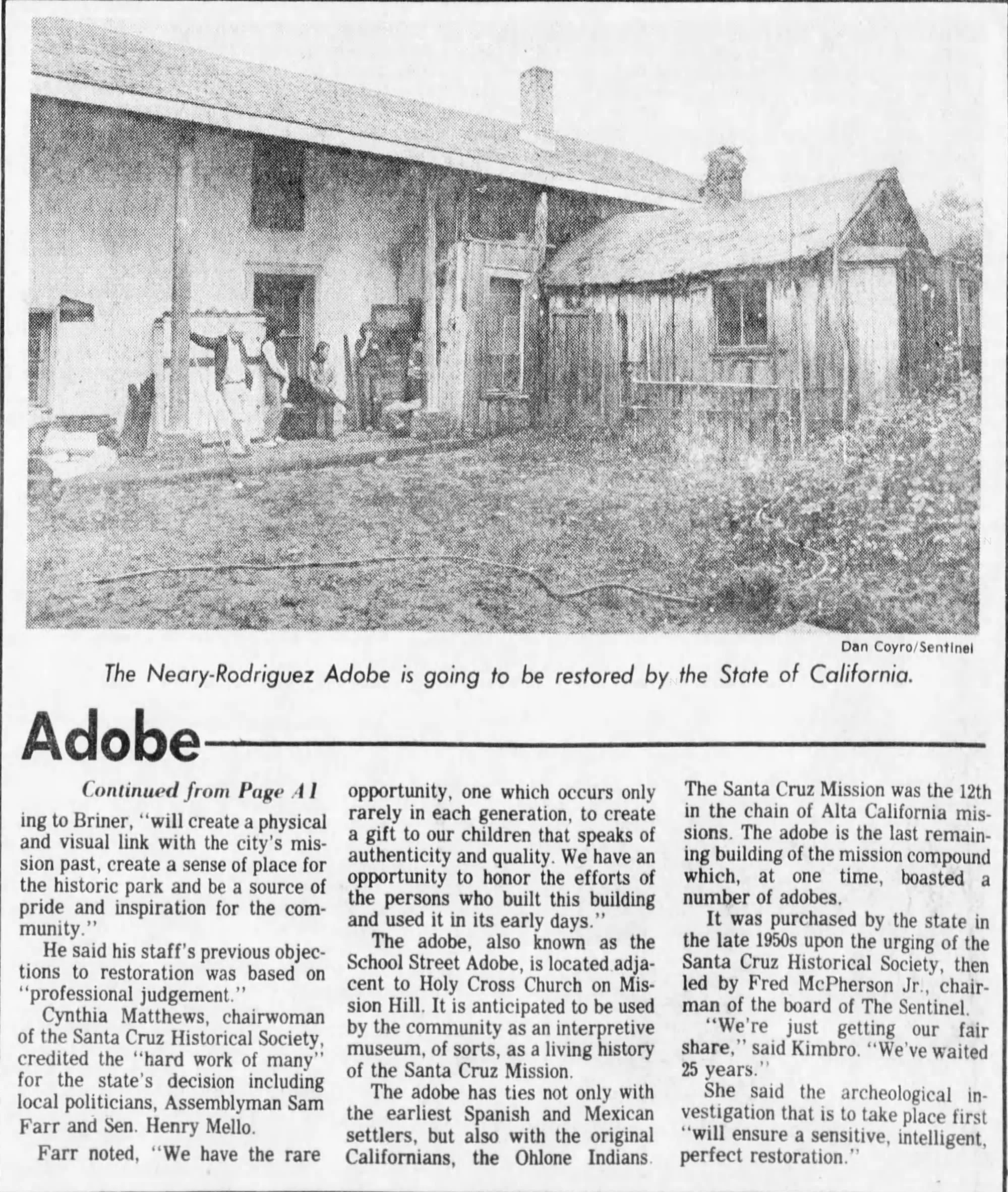 Santa Cruz Sentinel, Nov 20, 1983. Page 2