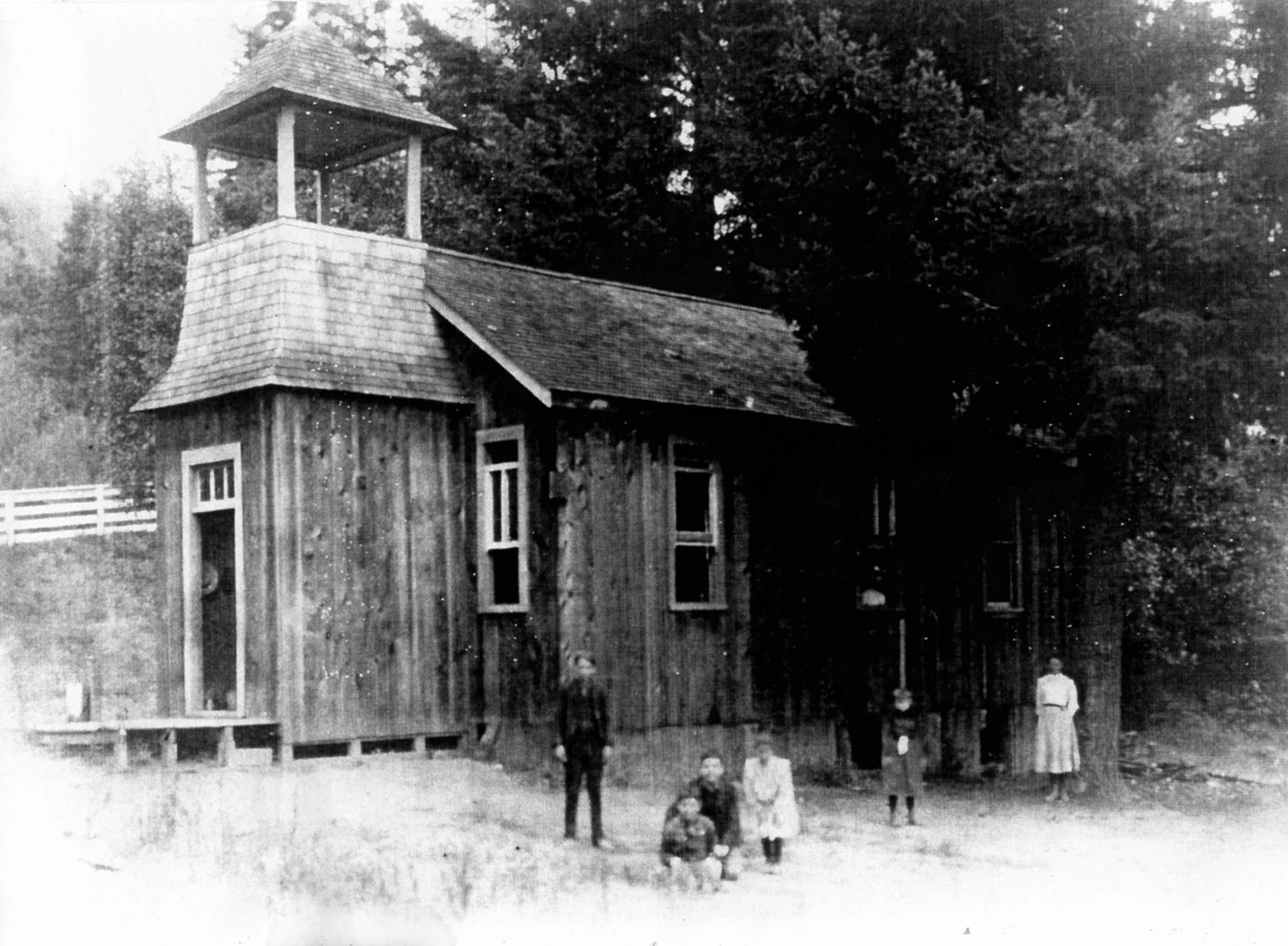 Alba School c1900.  Credit: San Lorenzo Valley Museum 