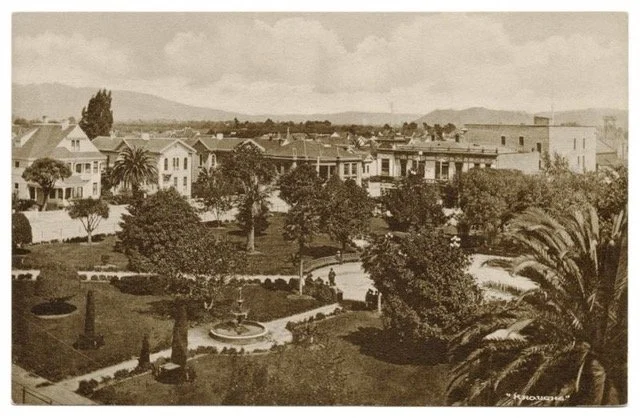 Watsonville Plaza, early 1900s.  Credit: Pajaro Valley Historical Association 