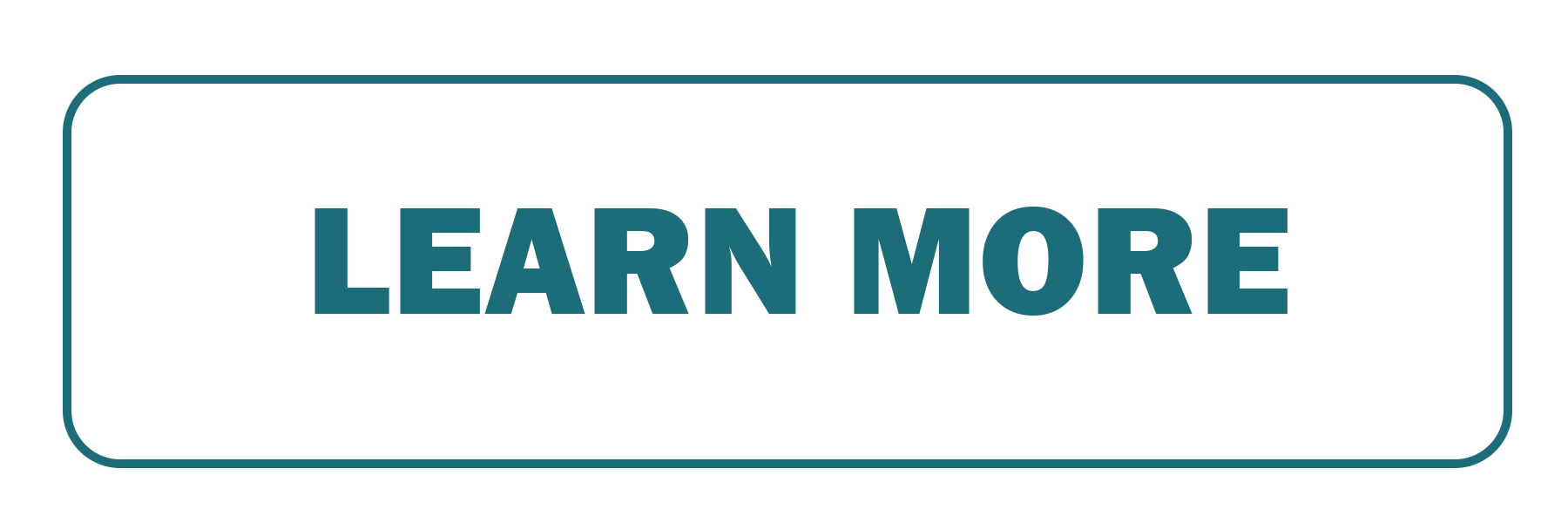 A rectangular button with a black background and teal border that says "LEARN MORE" in teal capital letters.