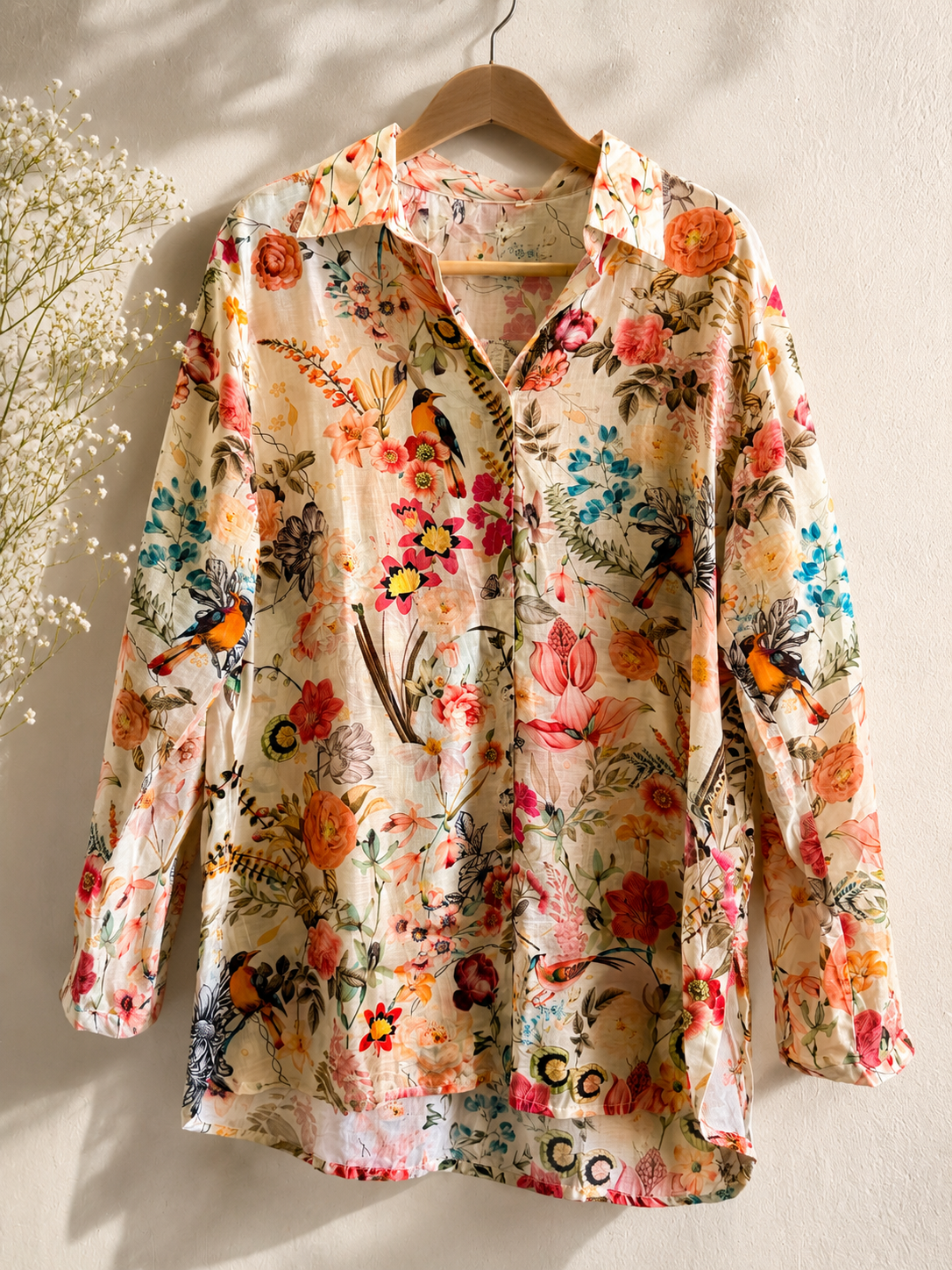Cienna Floral:Bird Silk Blouse.PNG