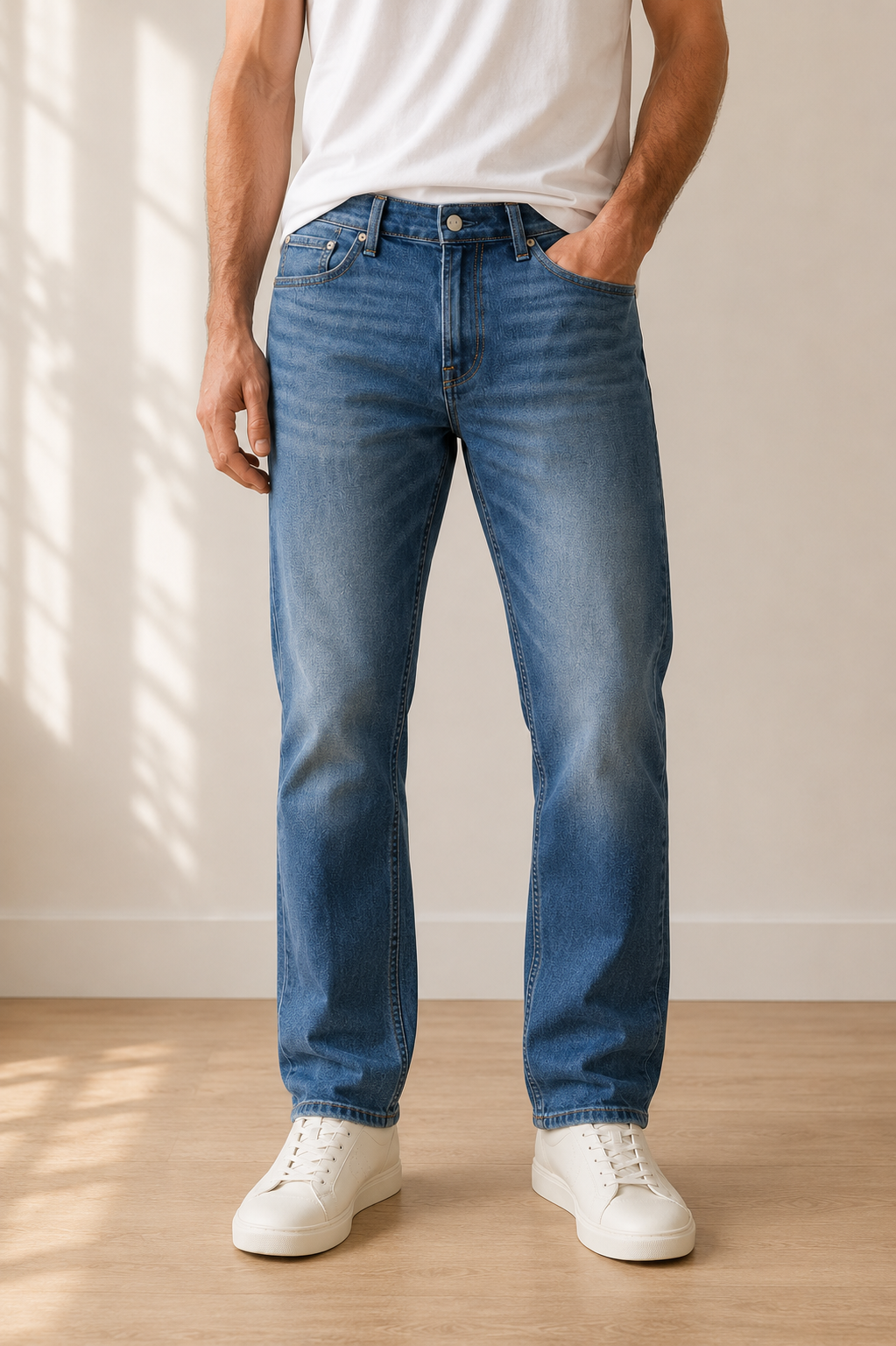 Calvin Klein Men's Slim Fit Blue Jeans – 34x32