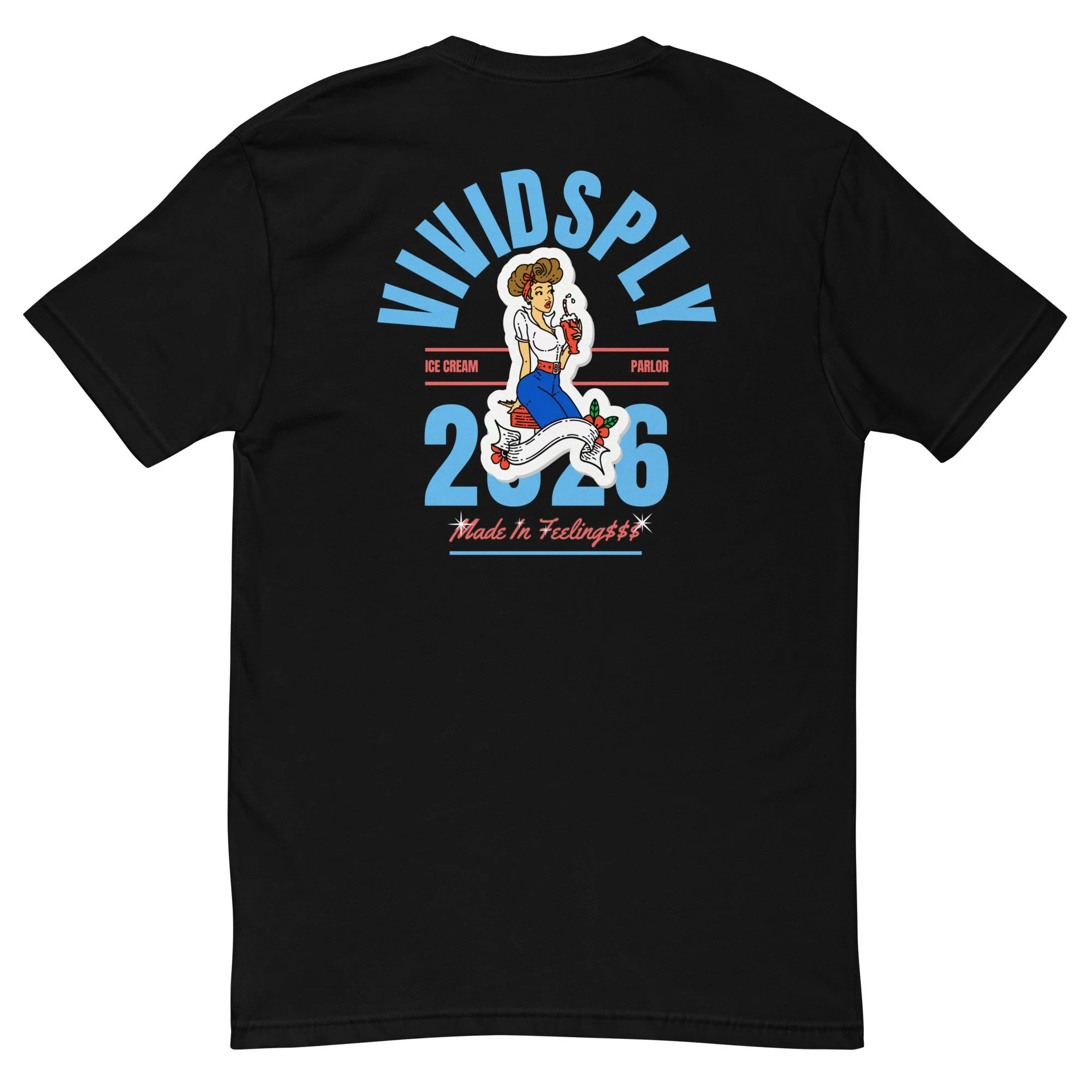 VIVIDSPLY Ice Cream Parlor Fitted Shirt