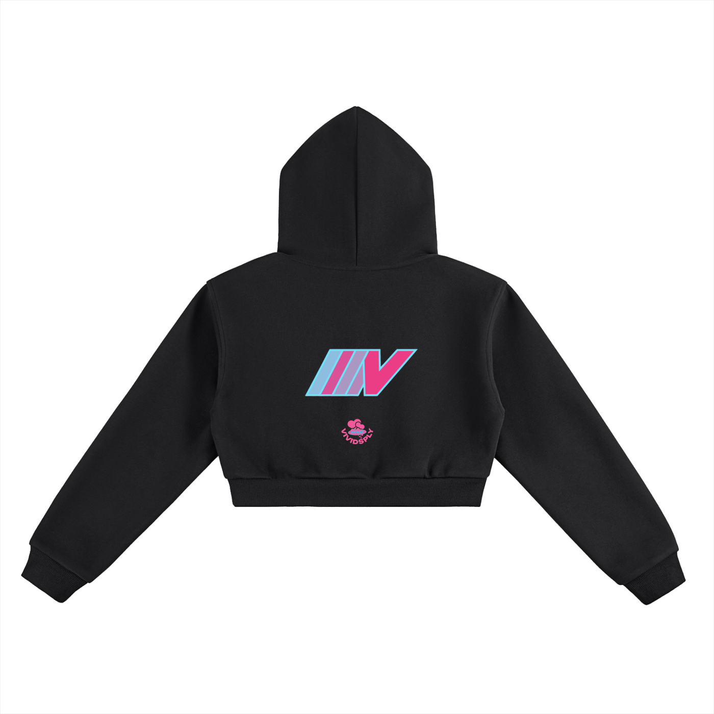 VIVIDSPLY Hotline Est. 2026 Women's Cropped Hoodie