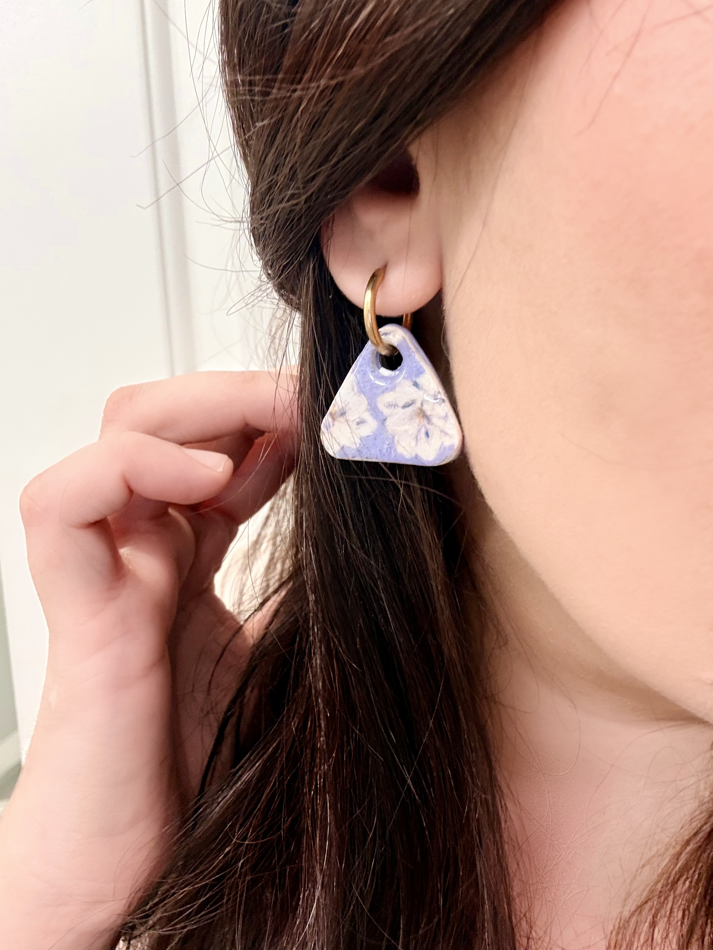 Lavender Blossom Earrings - Interchangeable