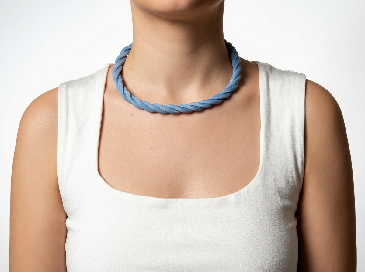 Periwinkle Rope Twist Choker