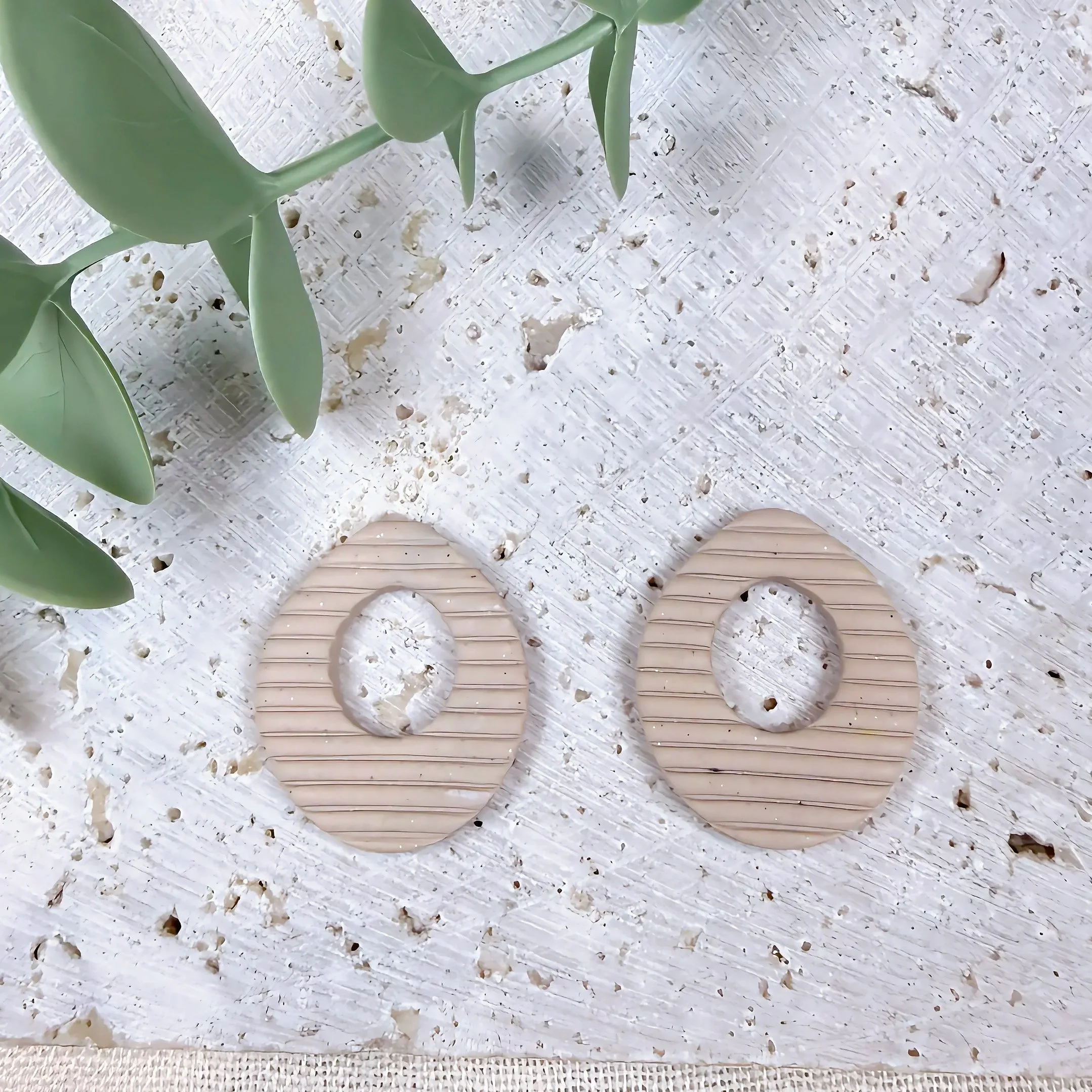 Sand Ridged Donut Earring — Interchangeable