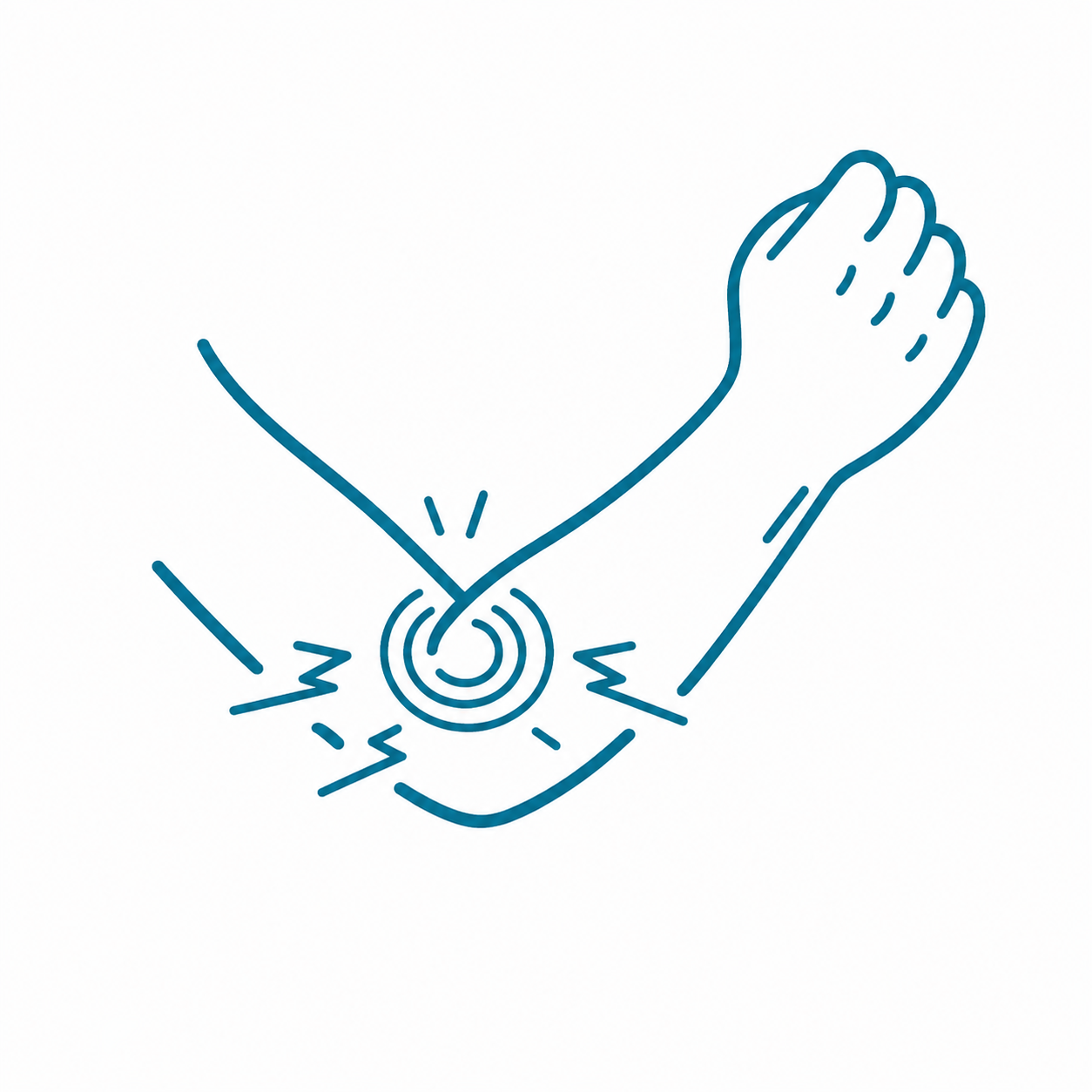 Illustration of a handshake with a power button symbol at the center, suggesting a connection between technology and human interaction.