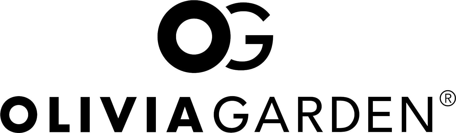 Black and white logo with a stylized camera and the text 'OLIVIA GARDEN'.
