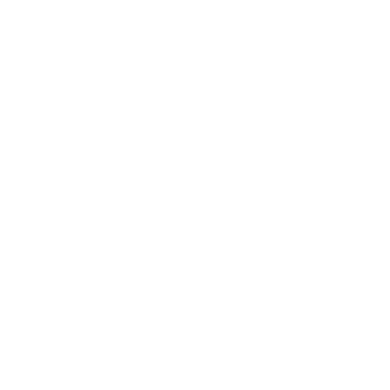 White line drawing of a modern multi-story house with outdoor seating area, large windows, and surrounding trees on black background.