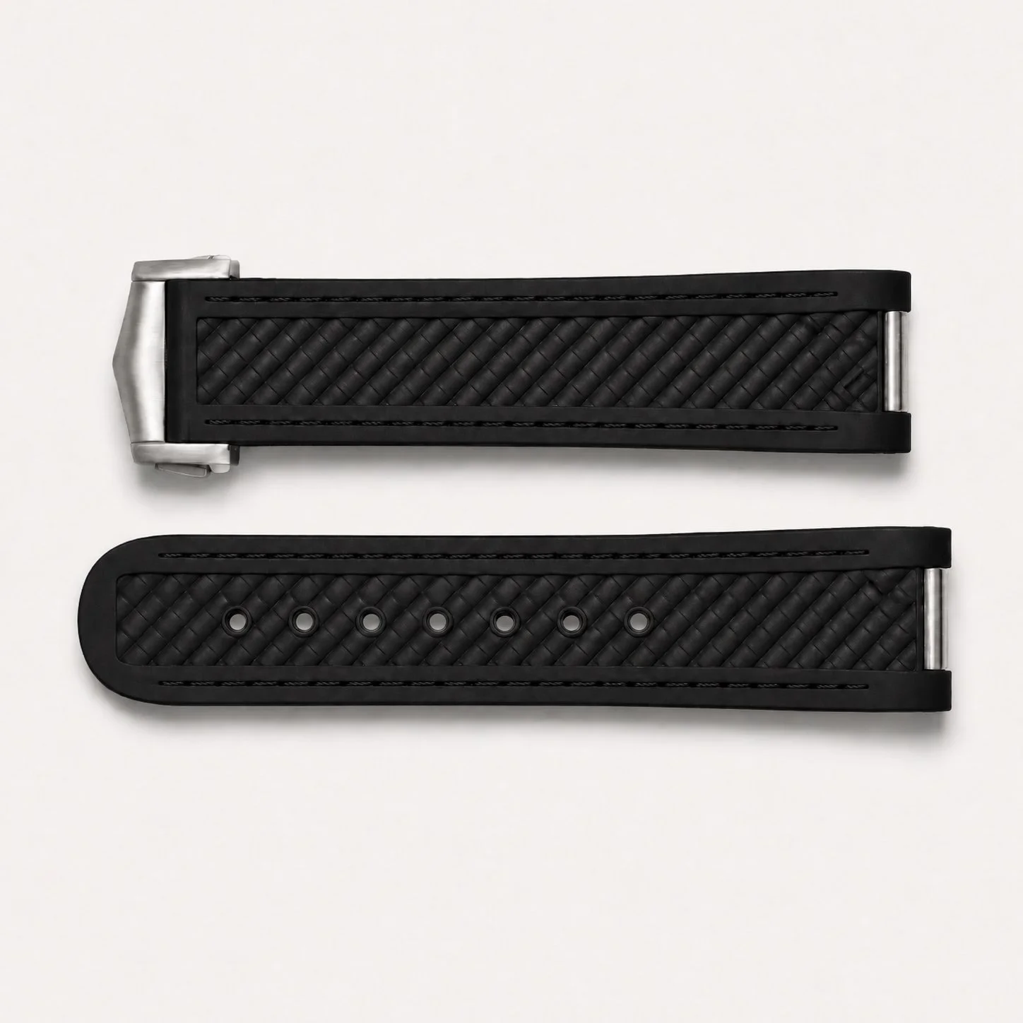 Black with Black Stitching Strap