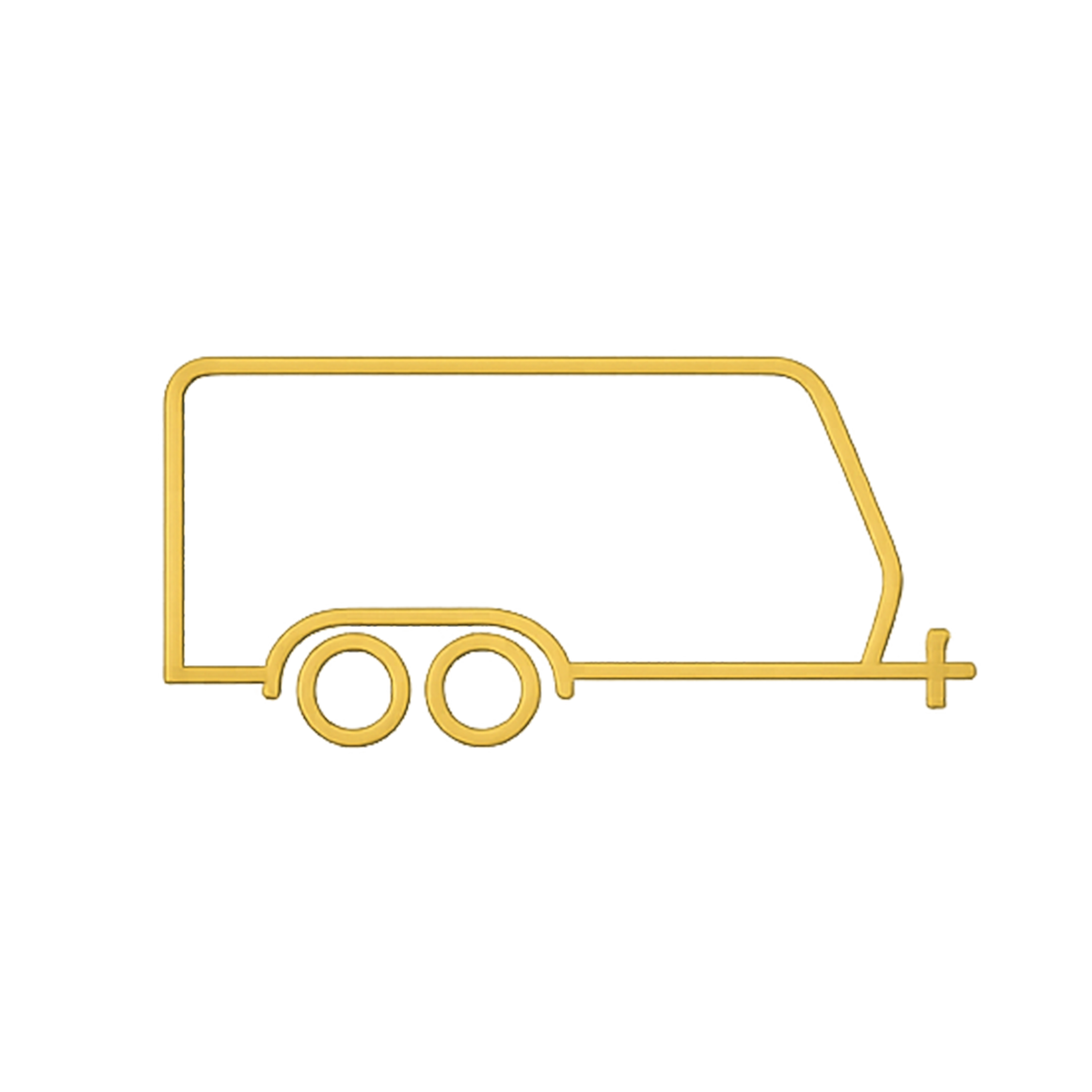 Neon outline of a semi-truck