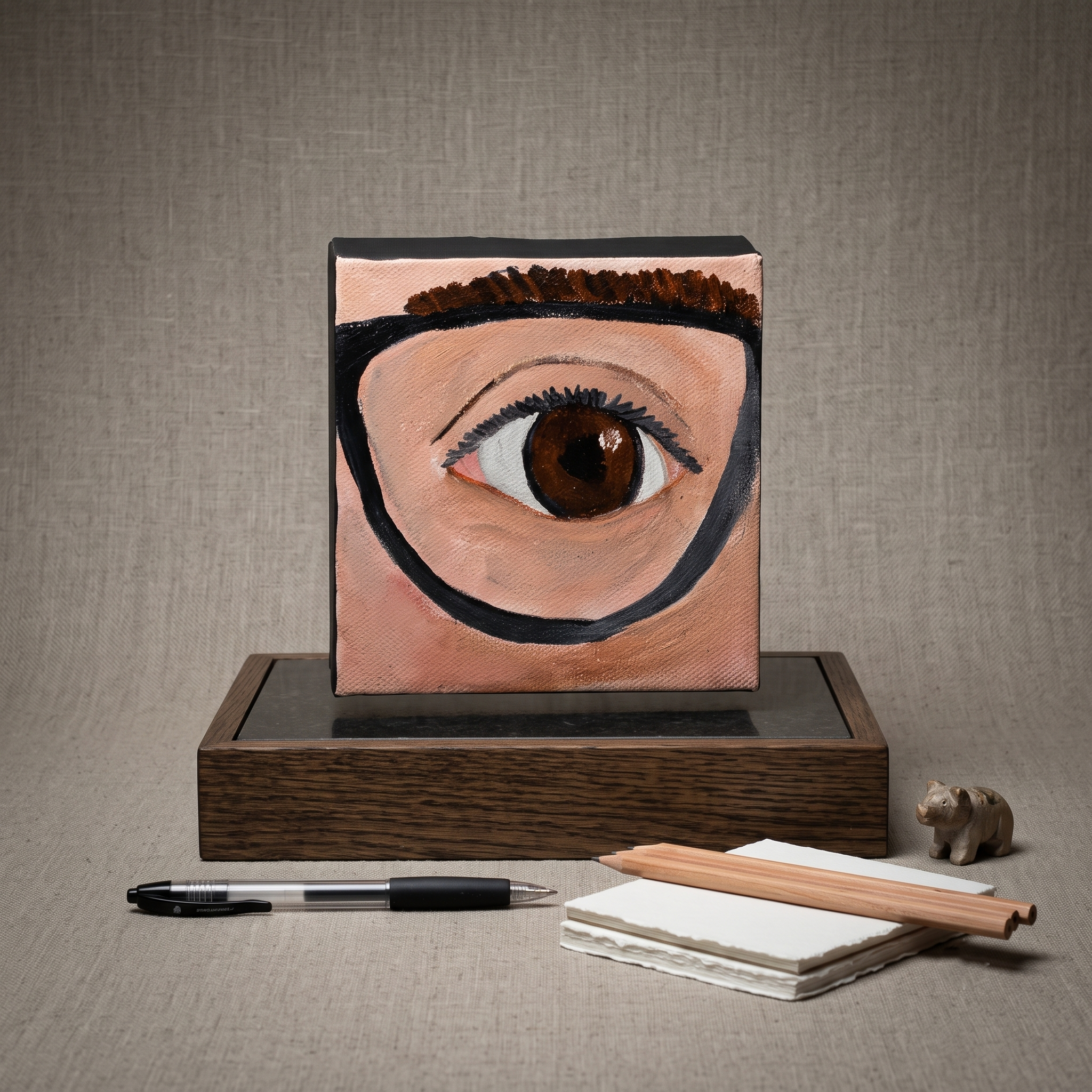 Visionary Focus: Original Folk Art Eye Painting