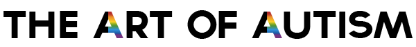 Colorful rainbow with black background