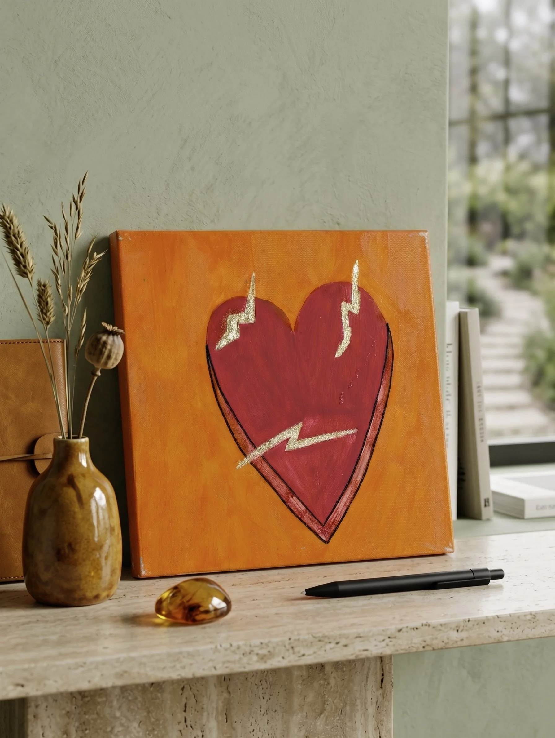 "The Heart Seams" - Unframed Original