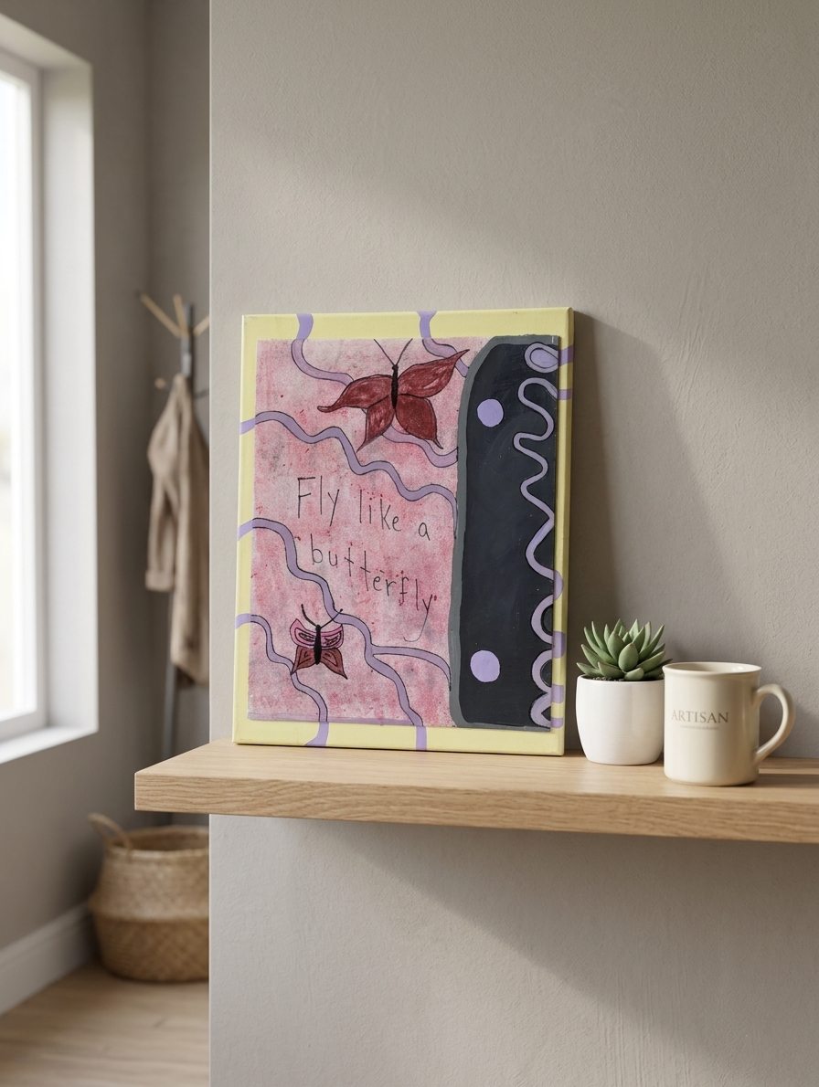 Folk Art Whispers: Fly Like a Butterfly 🦋✨