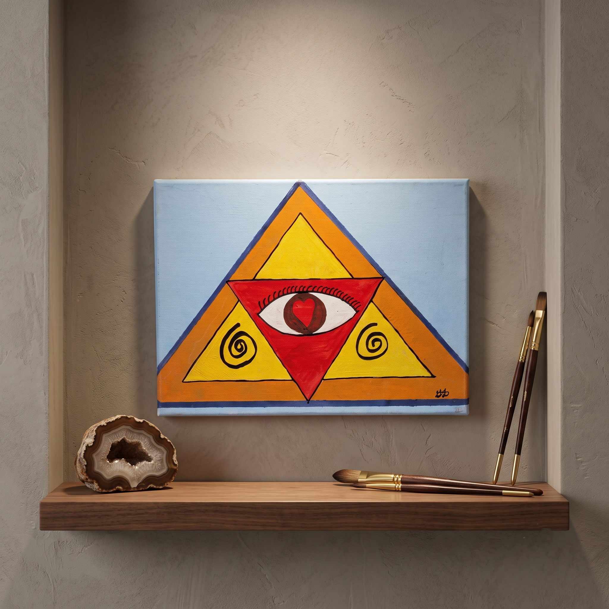 Mystic Heart & Mind: An Original Symbolic Painting